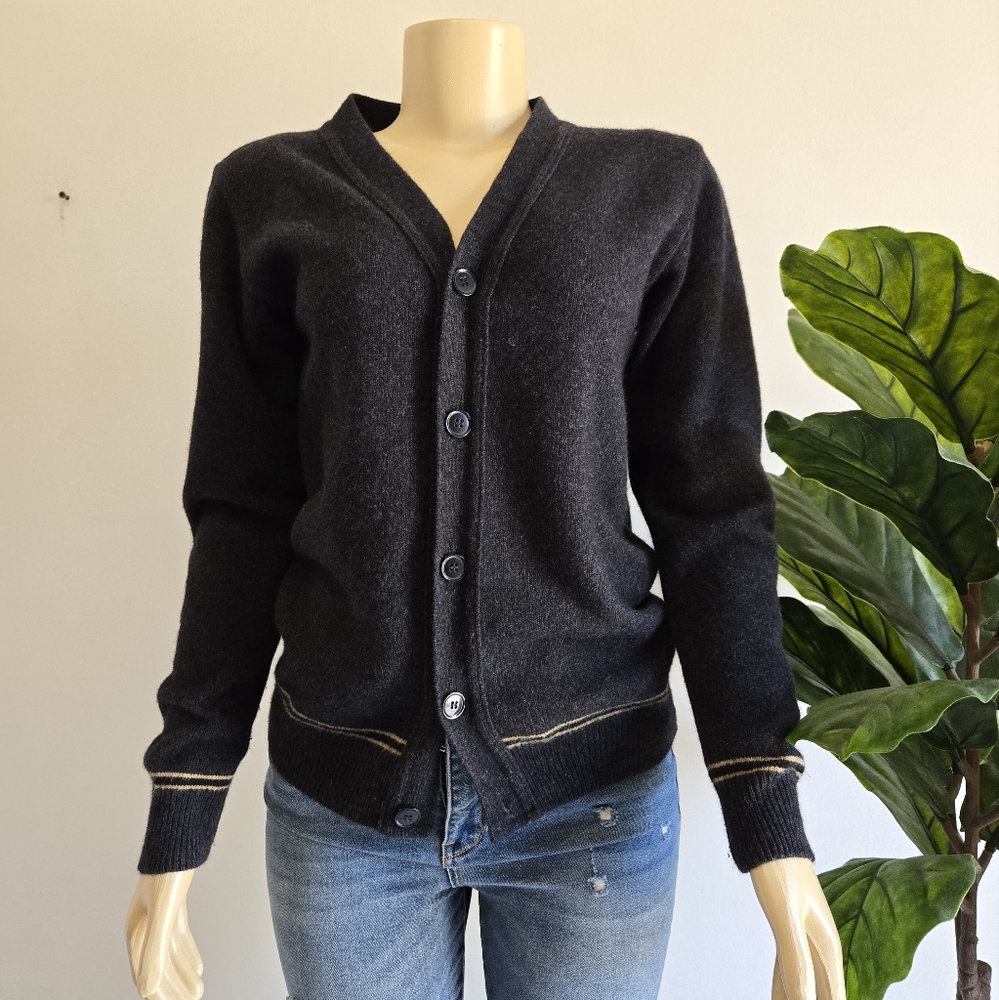Official Warner Bros Studio Tour London Harry Potter Hufflepuff Knit Cardigan XS